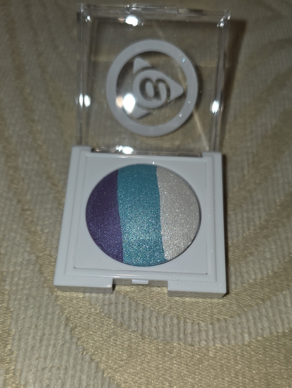 Mary Kay Shimmer Trio Eyeshadow - Plum, Teal, Silver-No Box- (Discontinued)